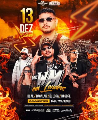 MC WM Ao Vivo em Londres - Funk no Villa Night Club