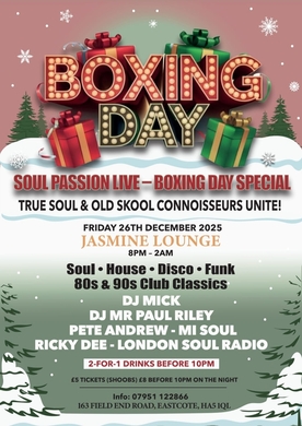 SOUL PASSION LIVE - BOXING DAY SPECIAL