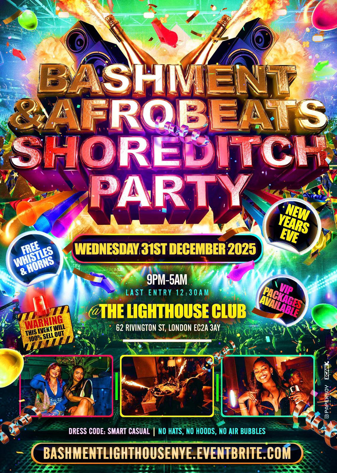 Bashment & Afrobeats - Shoreditch New Years Eve Party