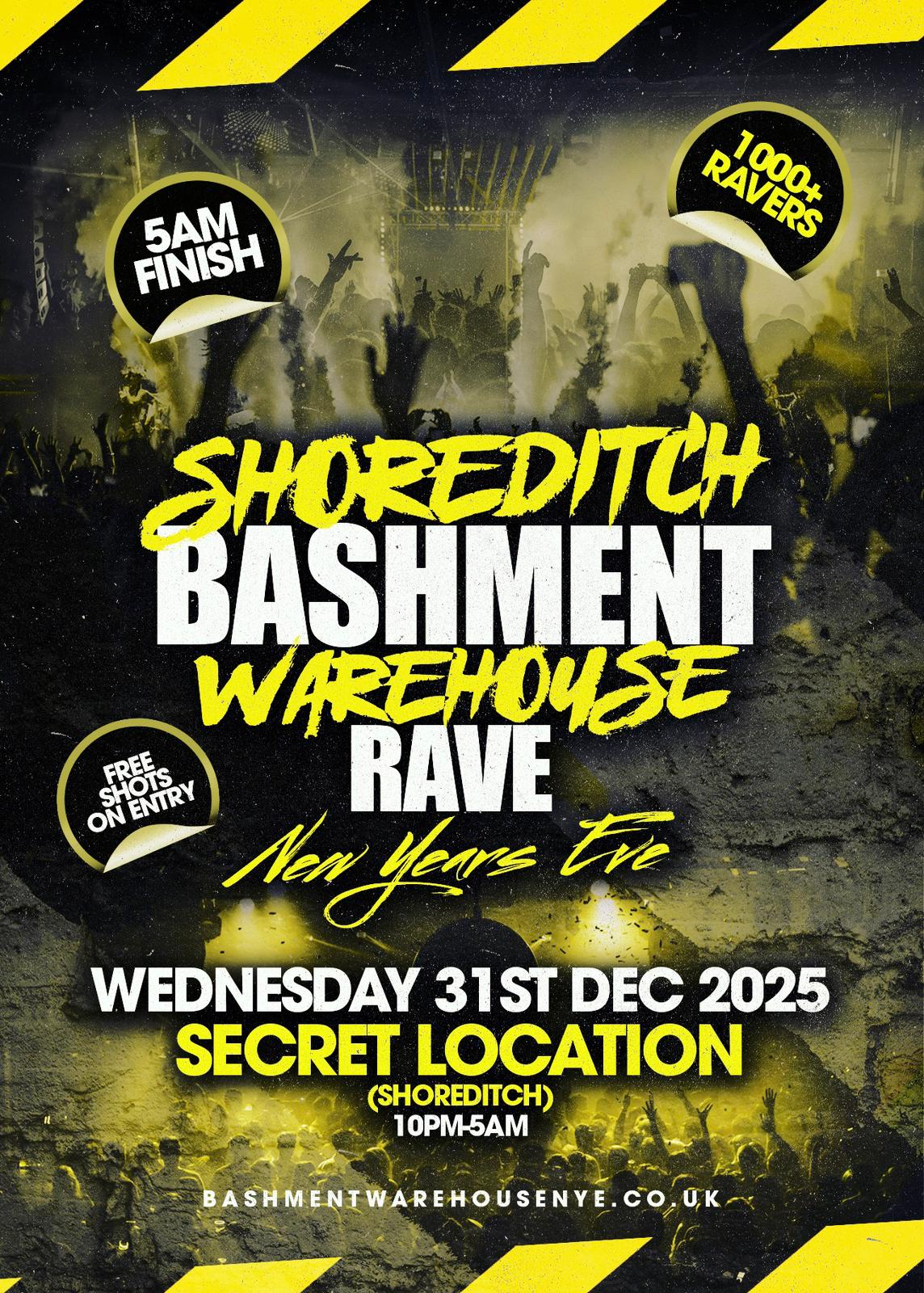 Shoreditch Bashment Warehouse Rave - New Years Eve Party