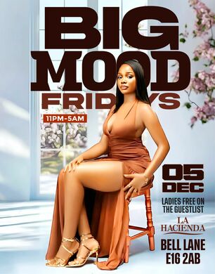 BIG MOOD FRIDAYS ★ 5th DEC @ LA HACIENDA                          