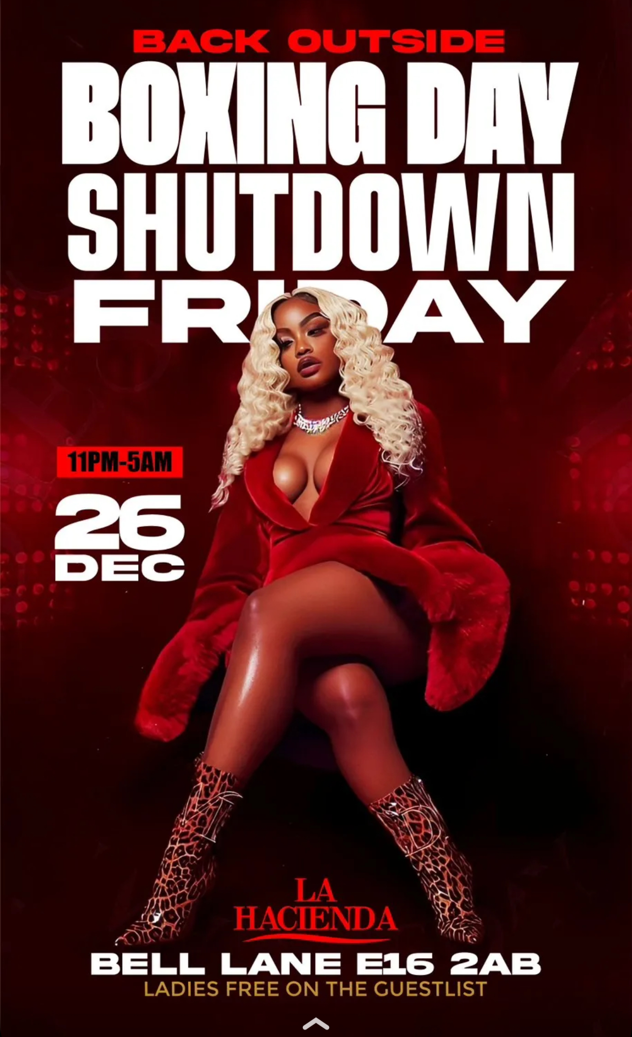 BOXING DAY SHUTDOWN FRIDAY AT  LA HACIENDA 26TH OF DECEMBER