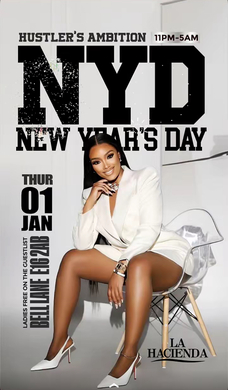  NYD NEW YEAR’s DAYS THURSDAY AT  LA HACIENDA 1ST OF JANUARY 