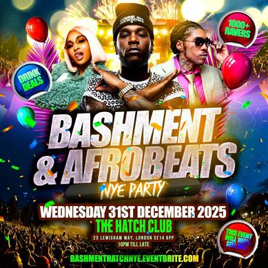 Bashment & Afrobeats New Year’s Eve Party