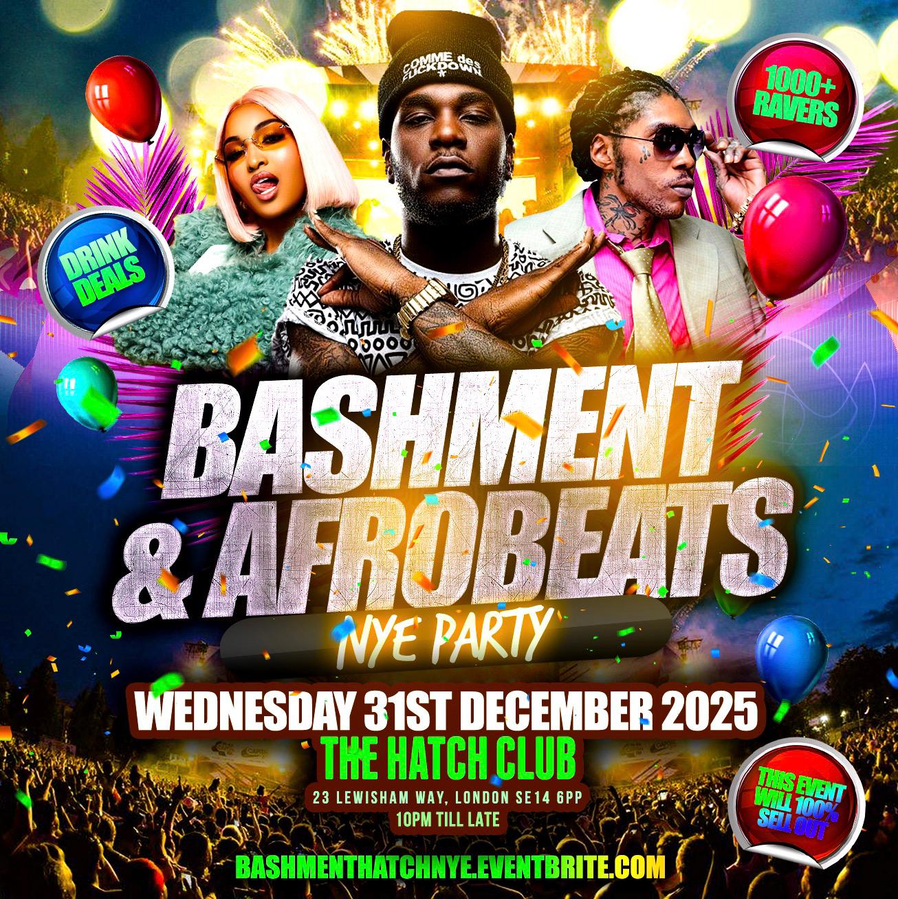Bashment & Afrobeats New Year’s Eve Party