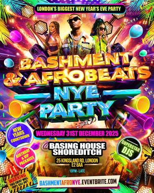 Bashment & Afrobeats New Year’s Eve Party