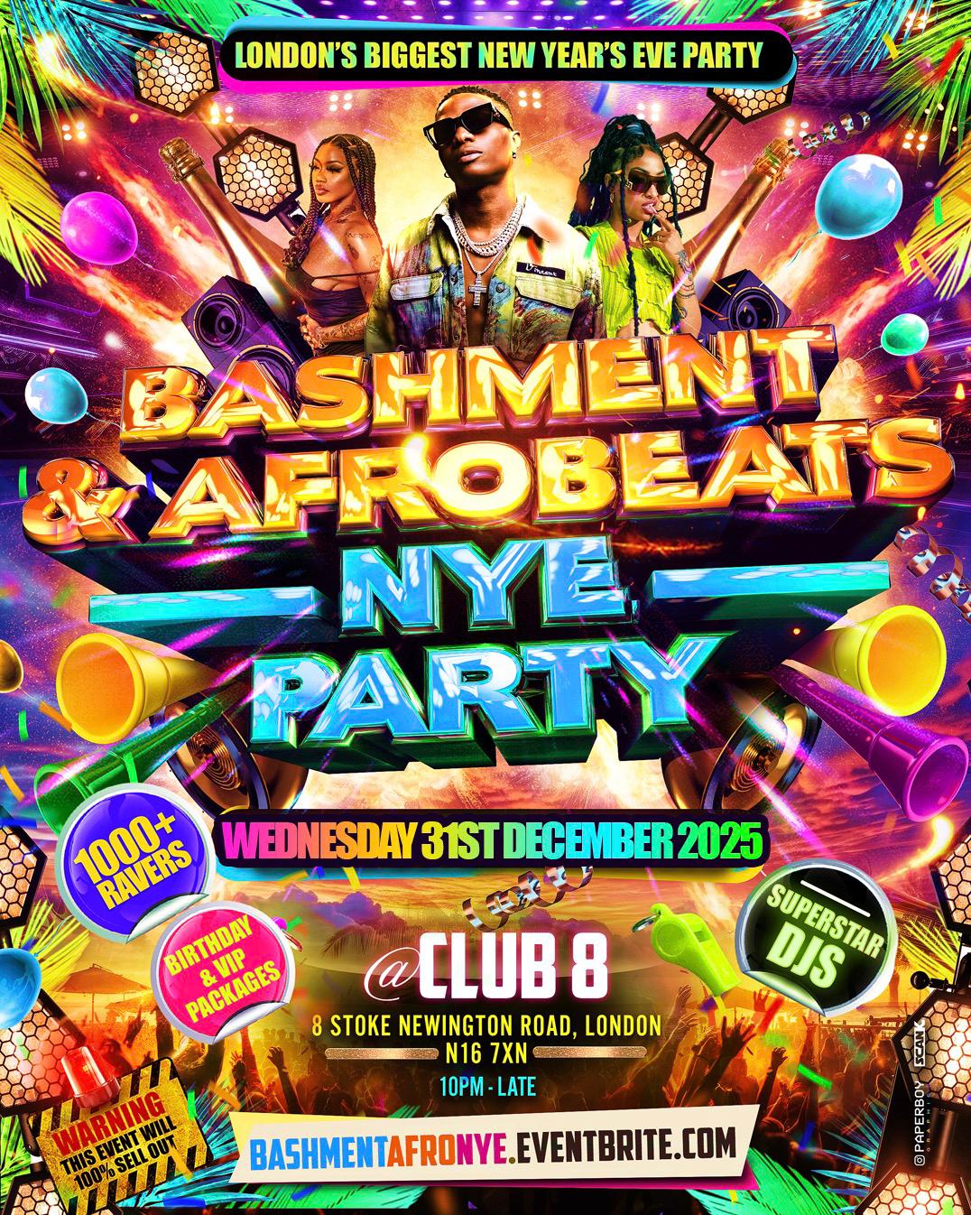 Bashment & Afrobeats New Year’s Eve Party