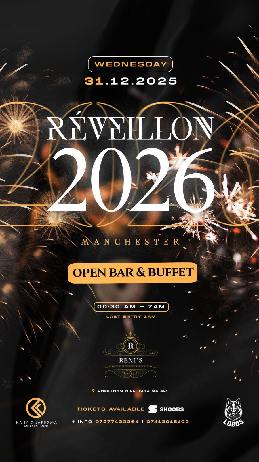 RÉVEILLON 2026 - MANCHESTER