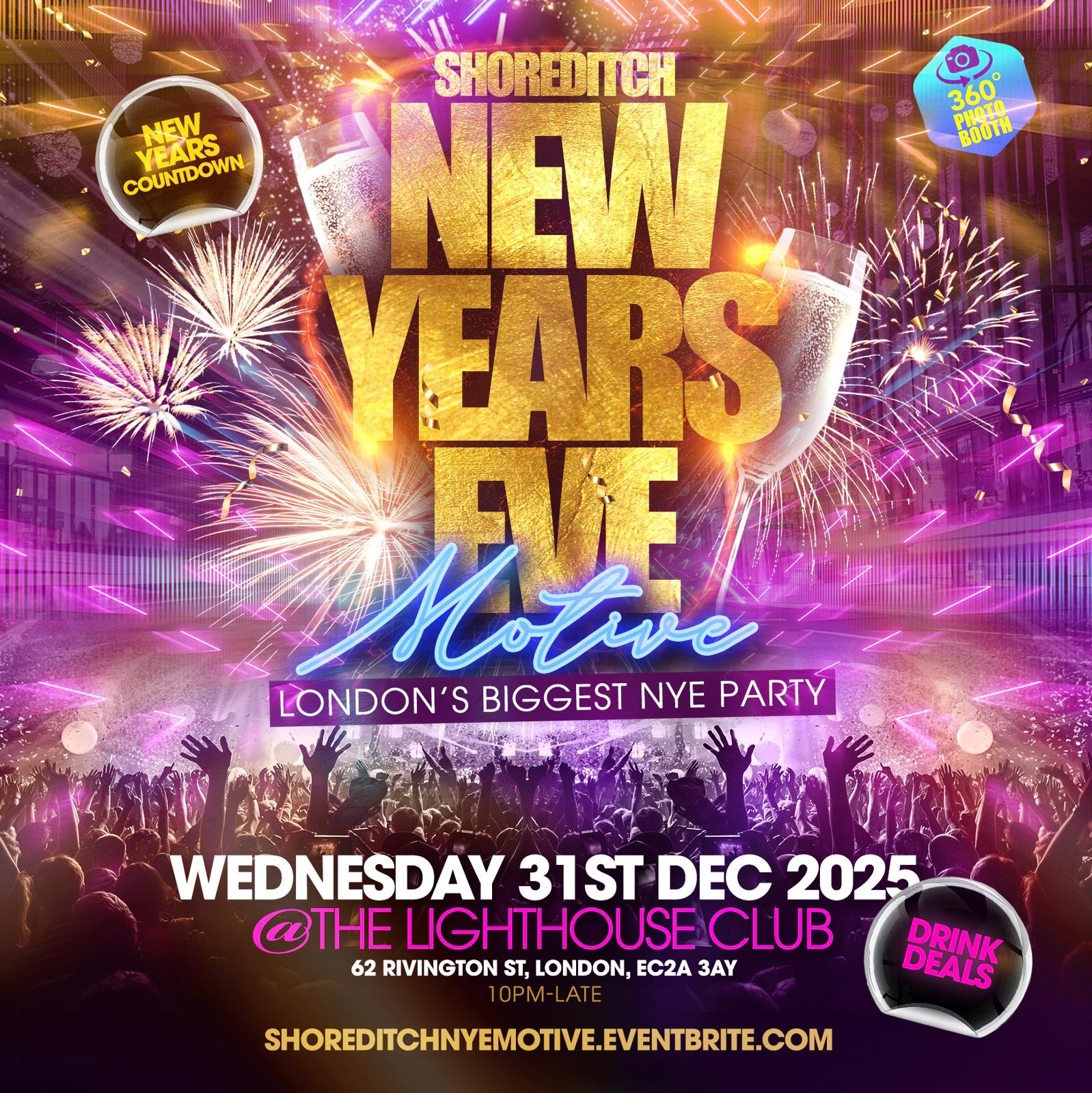 Shoreditch New Years Eve Motive Party