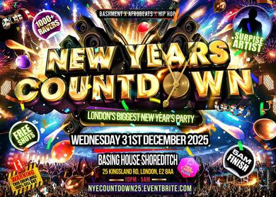 New Years Countdown  - London’s Biggest New Years Party