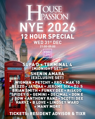 House Passion 12hr NYE Supa D Terminal 4 midnight set (room 2: RnB etc)