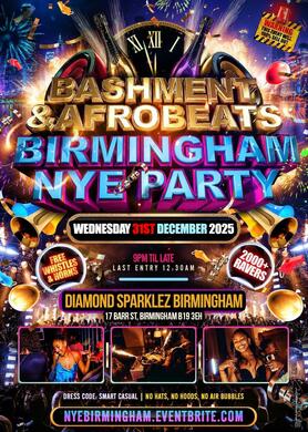 Bashment & Afrobeats - Birmingham New Year’s Eve Party