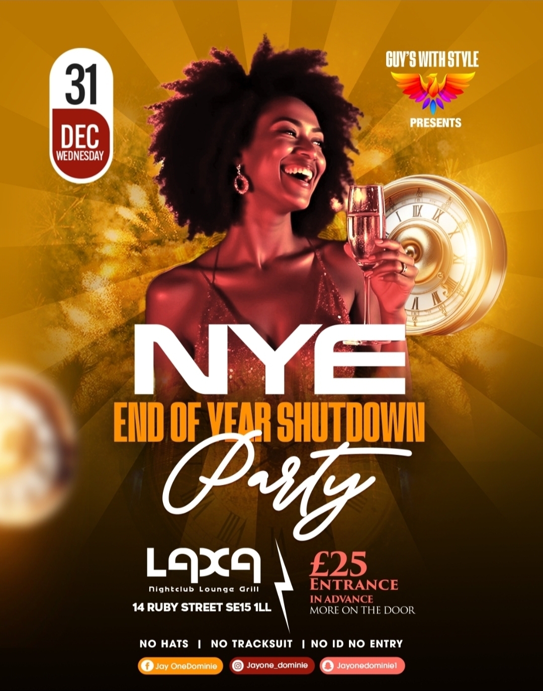 NEW YEARS EVE SHUTDOWN PARTY