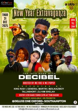 NEW YEARS EXTRAVAGANZA WITH DECIBEL