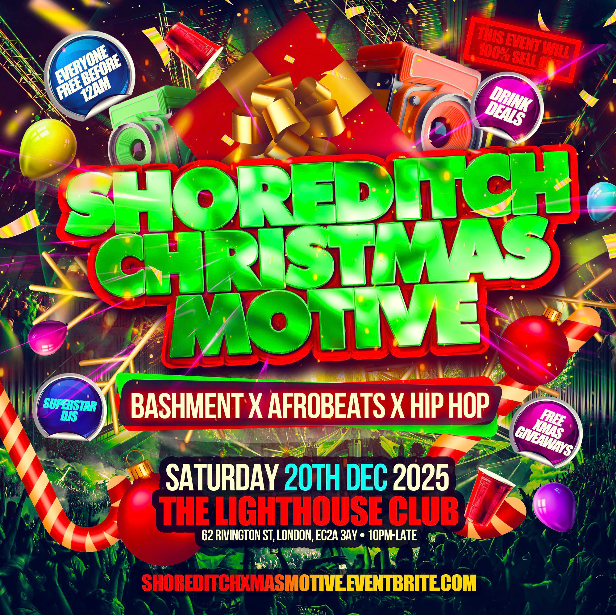 Bashment & Afrobeats - Shoreditch Party (Everyone Free Before 12AM)