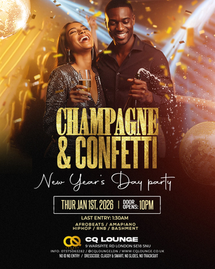 CHAMPAGNE & CONFETTI NEW YEARS DAY PARTY