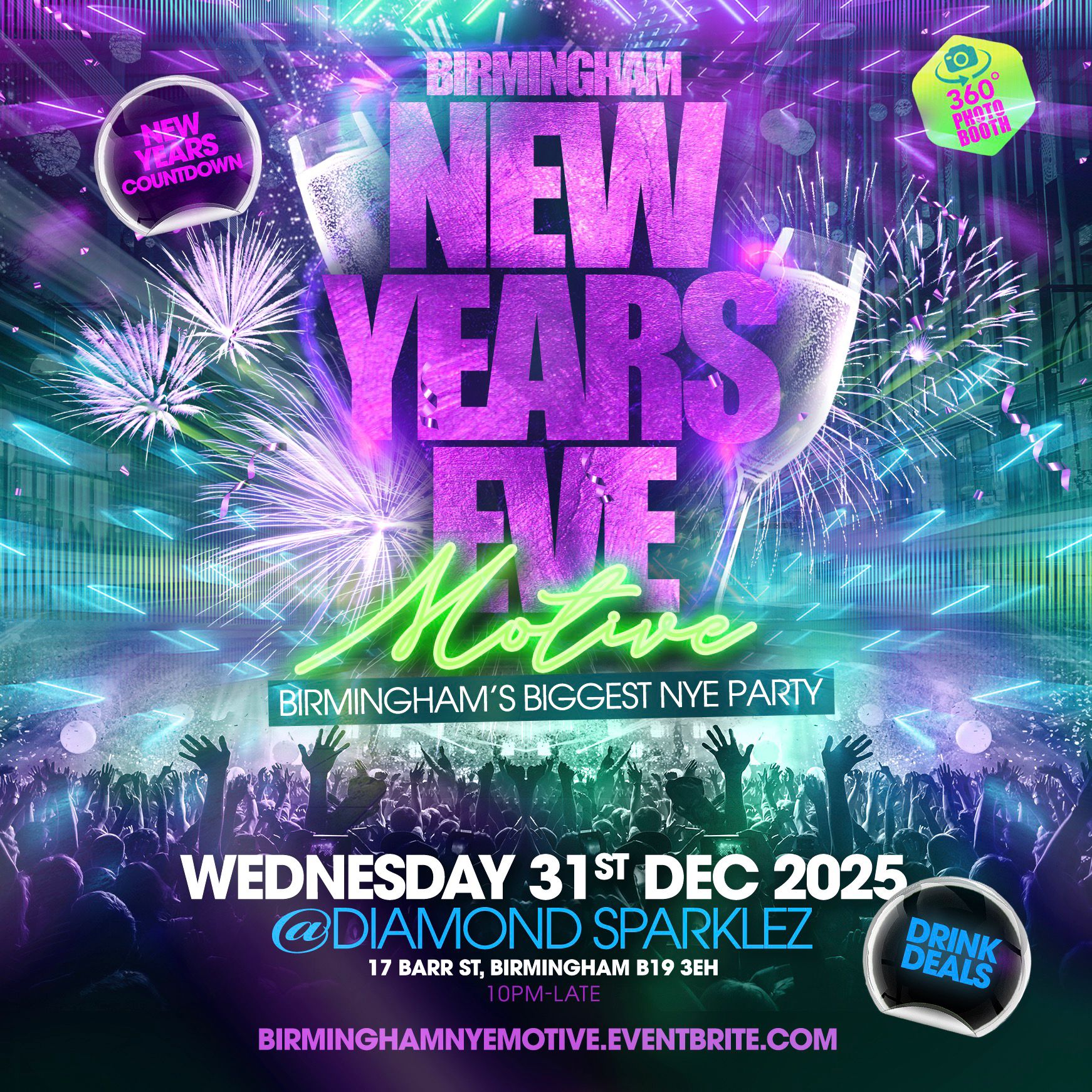 Birmingham New Years Eve Motive Party