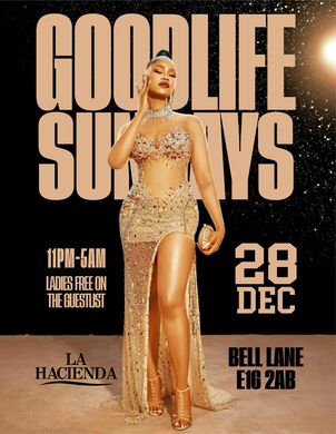 GOOD LIFE SUNDAY XMAS PARTY DEC 28th @ LA HACIENDA                           