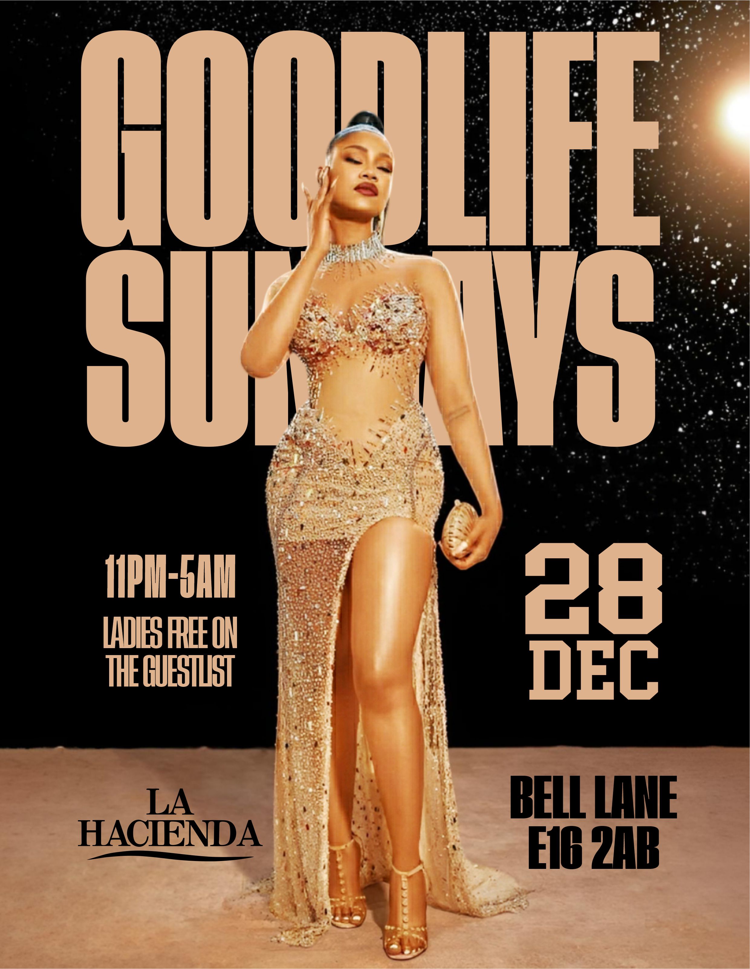 GOOD LIFE SUNDAY XMAS PARTY DEC 28th @ LA HACIENDA                           