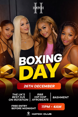HatchClub Weekenders  BOXING DAY SPECIAL