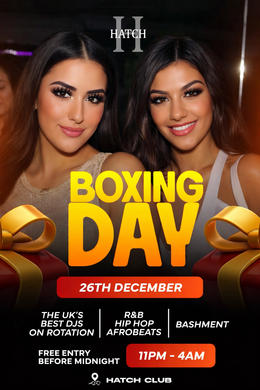 HatchClub Weekenders  BOXING DAY SPECIAL 