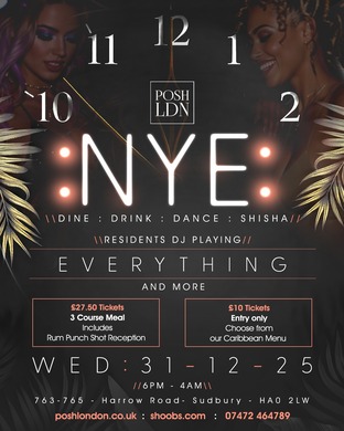 POSH LDN NYE (The Aura reunion)