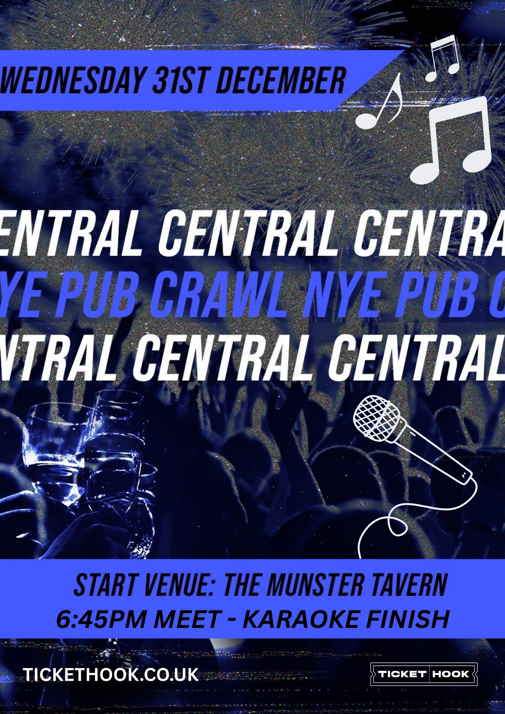 NYE Bar Crawl with Karaoke - Central London // 31st December