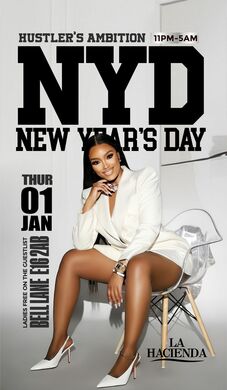 NEW YEAR PARTY JAN 1st @ LA HACIENDA                               