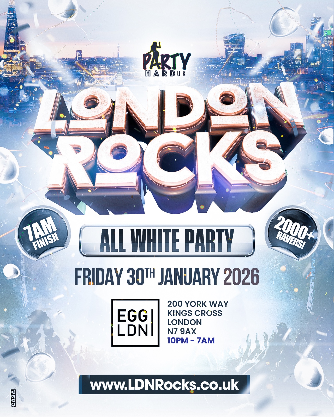 London Rocks - All White Party 