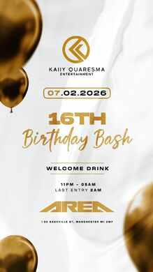 16th BIRTHDAY BASH - Welcome Back