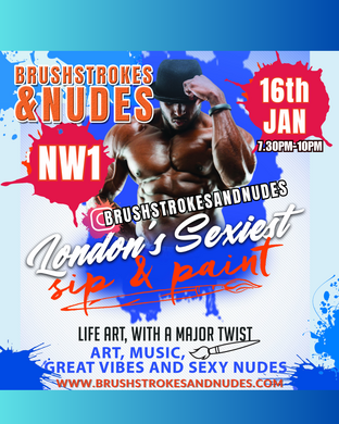 Brushstrokes and Nudes - Sip & Paint
