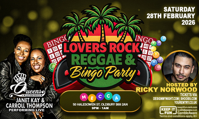 Lovers Rock Reggae And Bingo Party