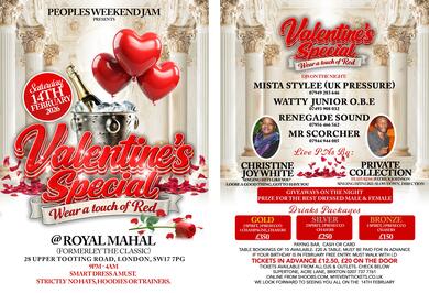 Valentines Special.  Wear a Touch of Red