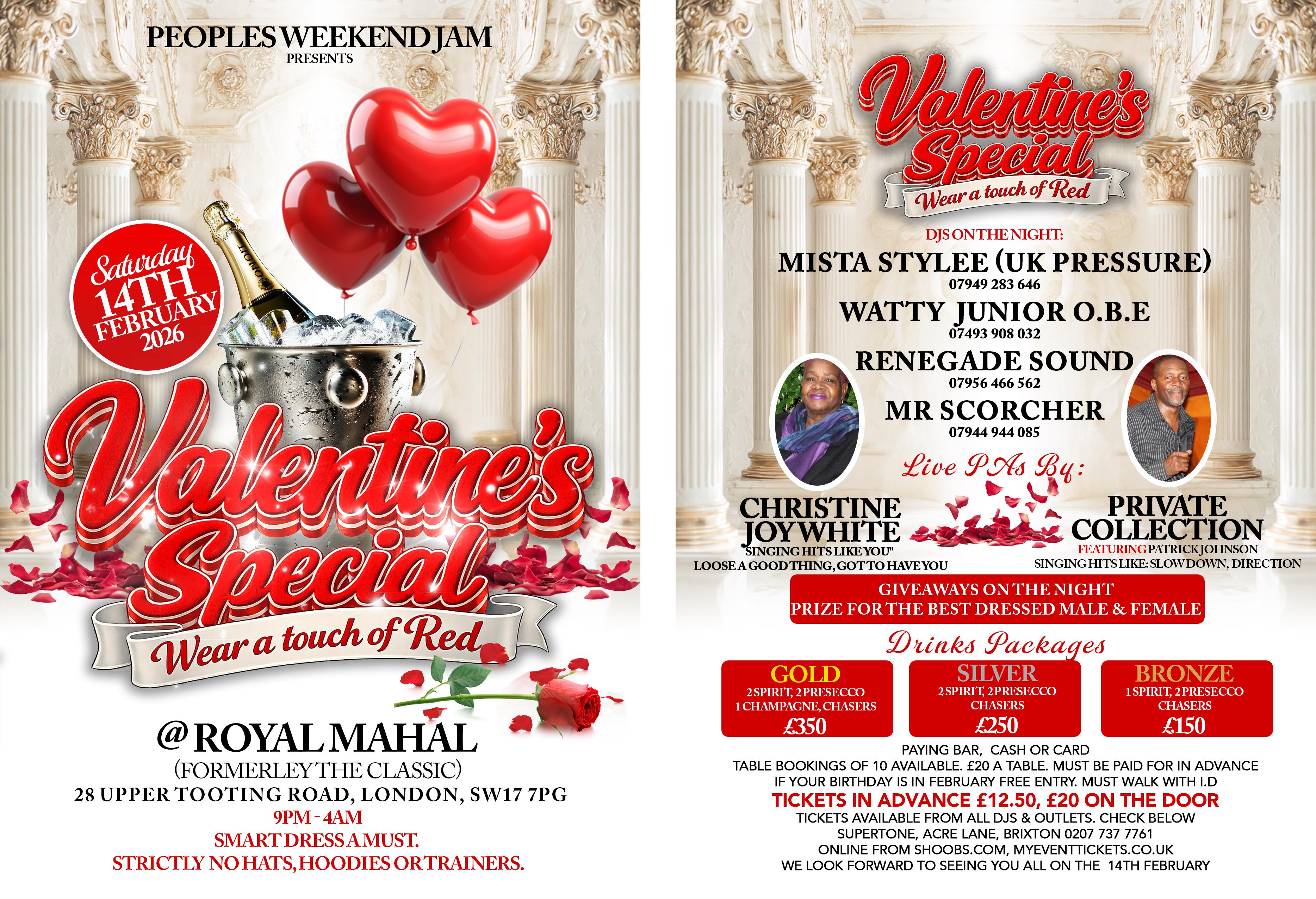 Valentines Special.  Wear a Touch of Red