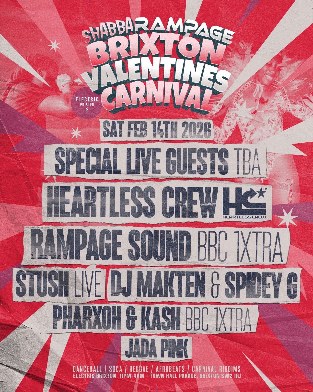 Brixton Winter Carnival - Rampage / Heartless Crew + much more!