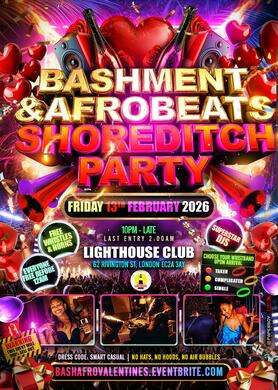 Bashment & Afrobeats Valentines Party - Everyone Free Before 12
