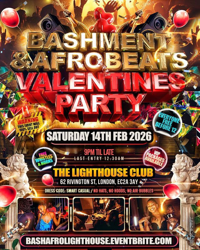 Bashment & Afrobeats - Valentines Party (Everyone Free Before 12AM)