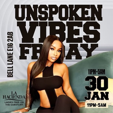 UNSPOKEN VIBES @ LA LOUNGE (THIS FRIDAY)  
