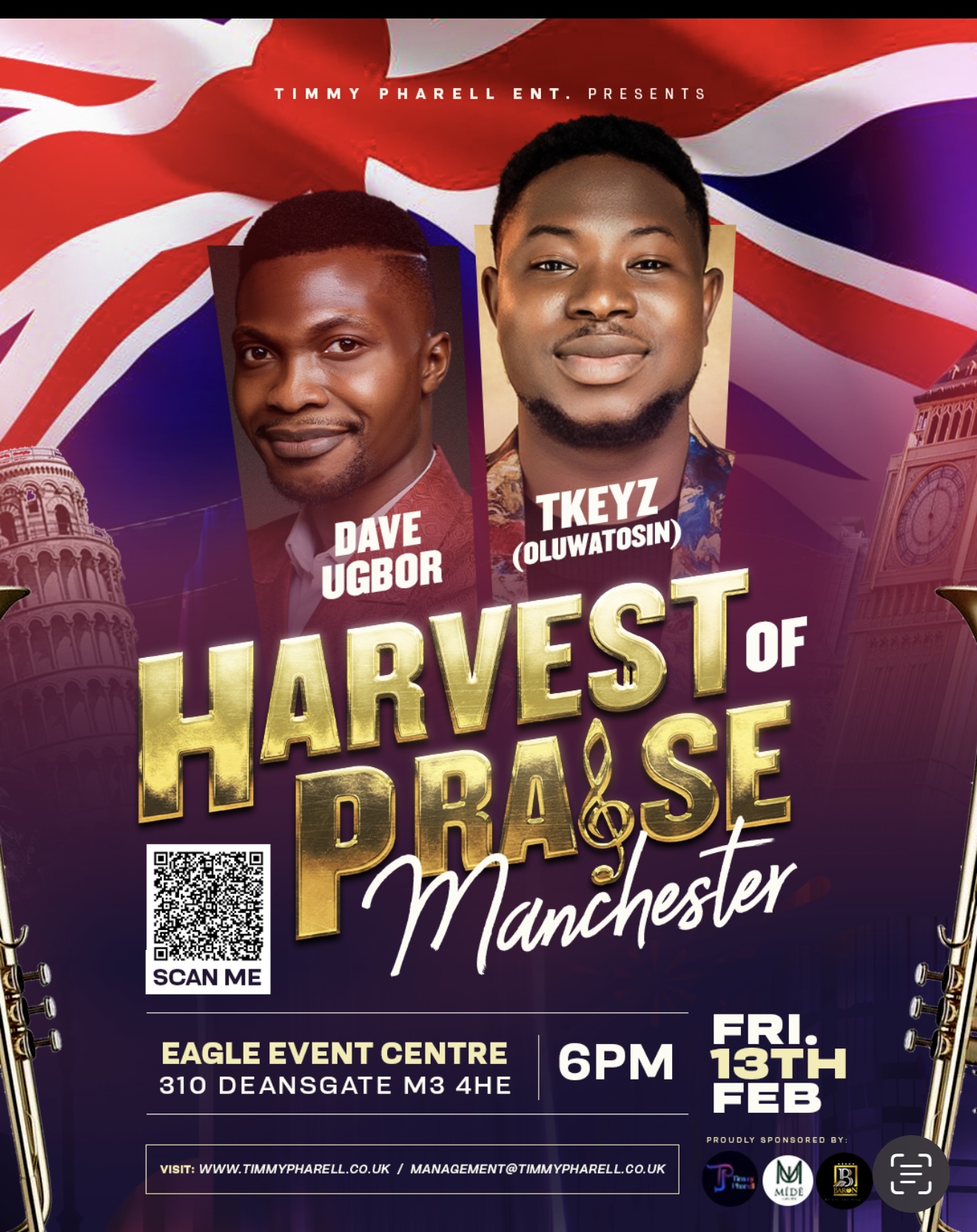Harvest of Praise Manchester with (Dave Agbor , TKEYZ (Oluwatosin) & BBO)