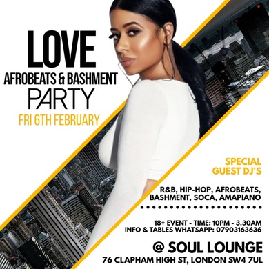 Love Afrobeats & Bashment Party  