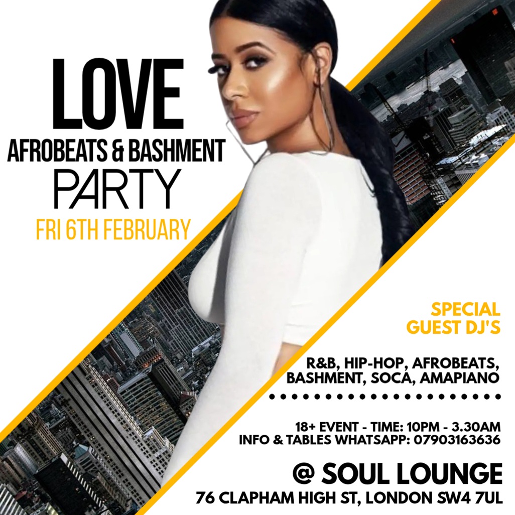 Love Afrobeats & Bashment Party  