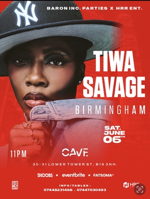 Tiwa Savage Live Birmingham