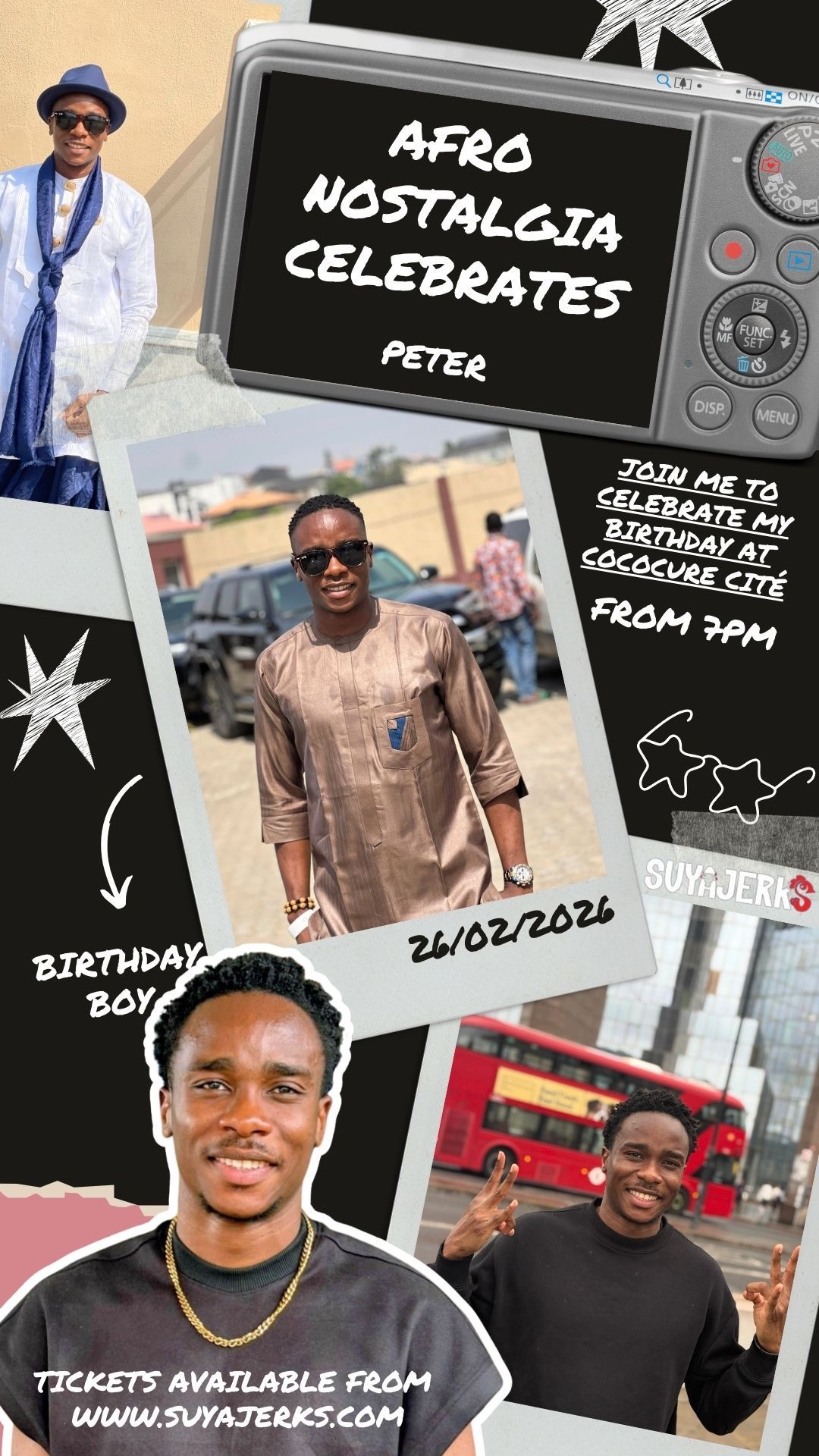 AFRO-NOSTALGIA Peter Birthday (5 cocktails for £10)  2