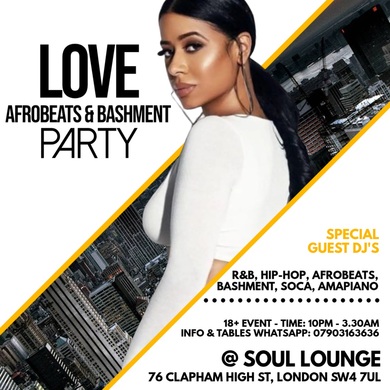 Love Afrobeats & Bashment Party