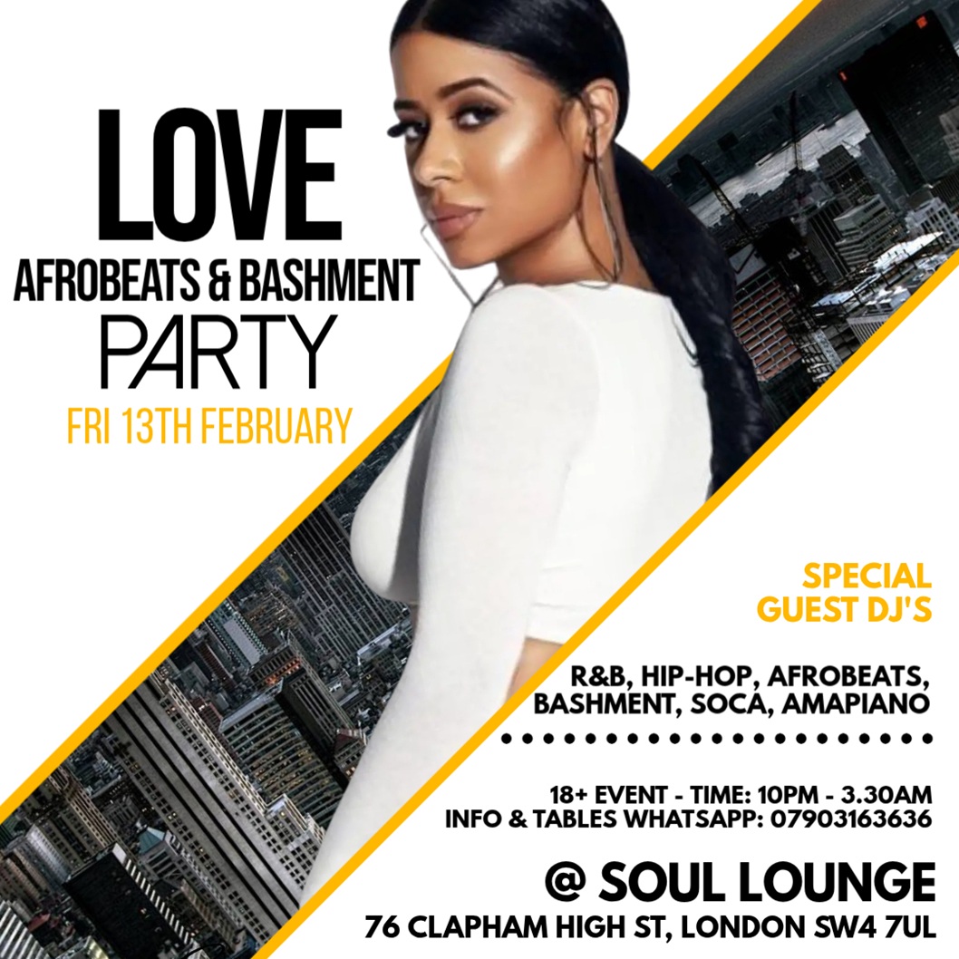 Love Afrobeats & Bashment Party 
