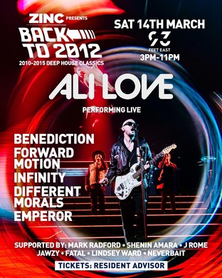 BACK TO 2012 DEEP HOUSE CLASSICS: ALI LOVE LIVE