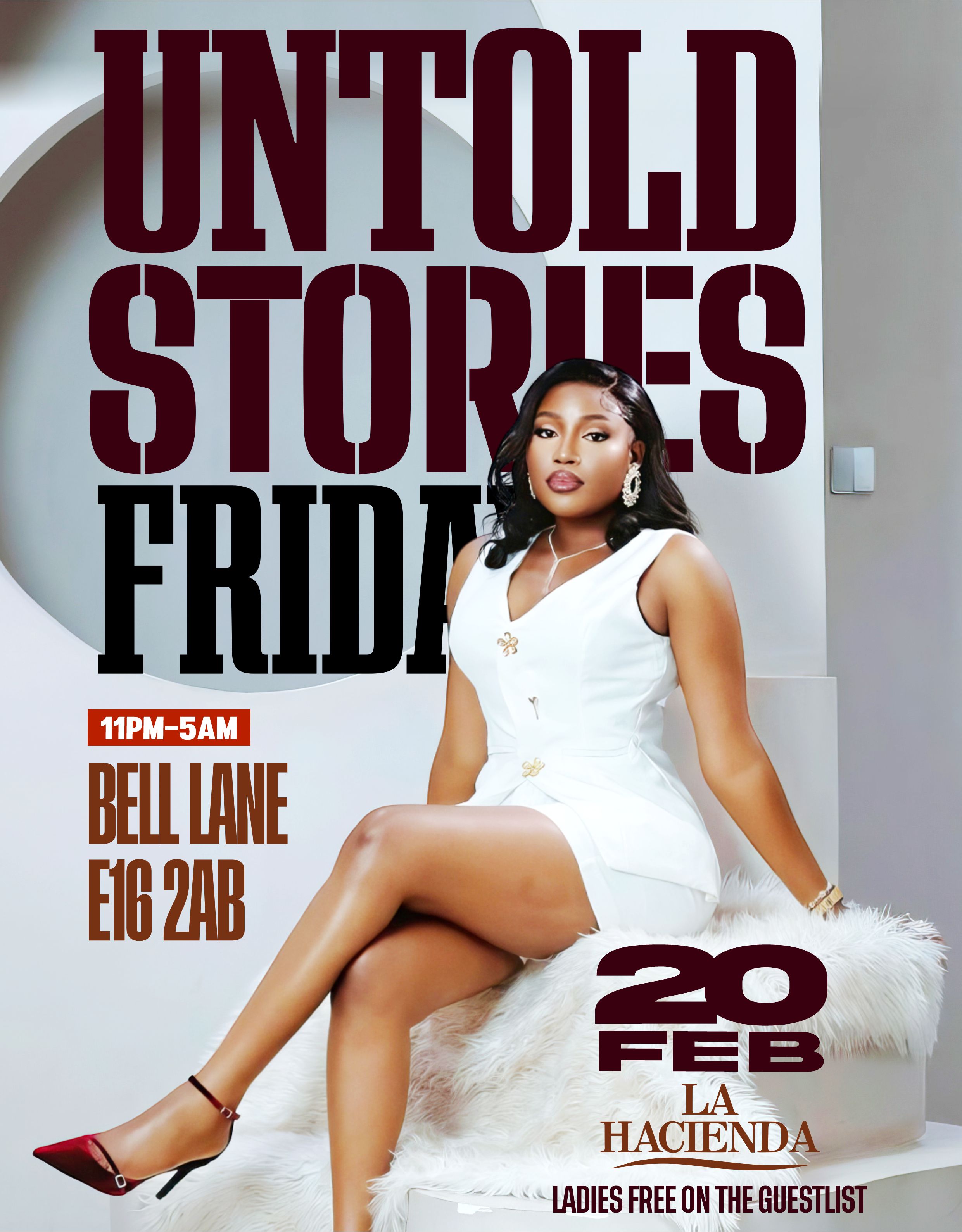 UNTOLD STORIES FRIDAY 20th FEB @ LA HACIENDA                               