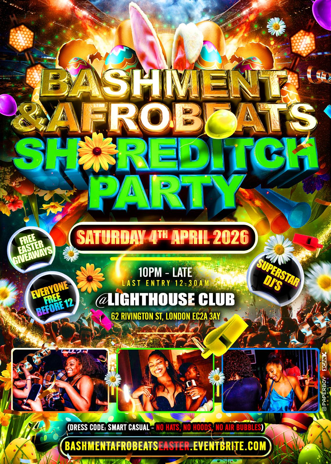 Bashment & Afrobeats - Shoreditch Party (Everyone Free Before 12AM)