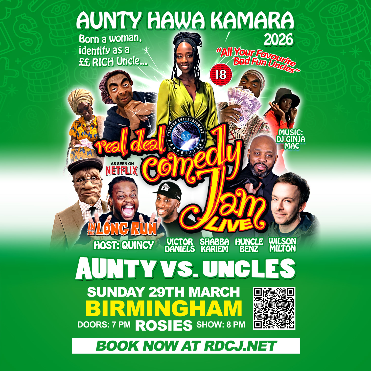 BIRMINGHAM Real Deal Comedy Jam Auntie vs Uncles Live Special 