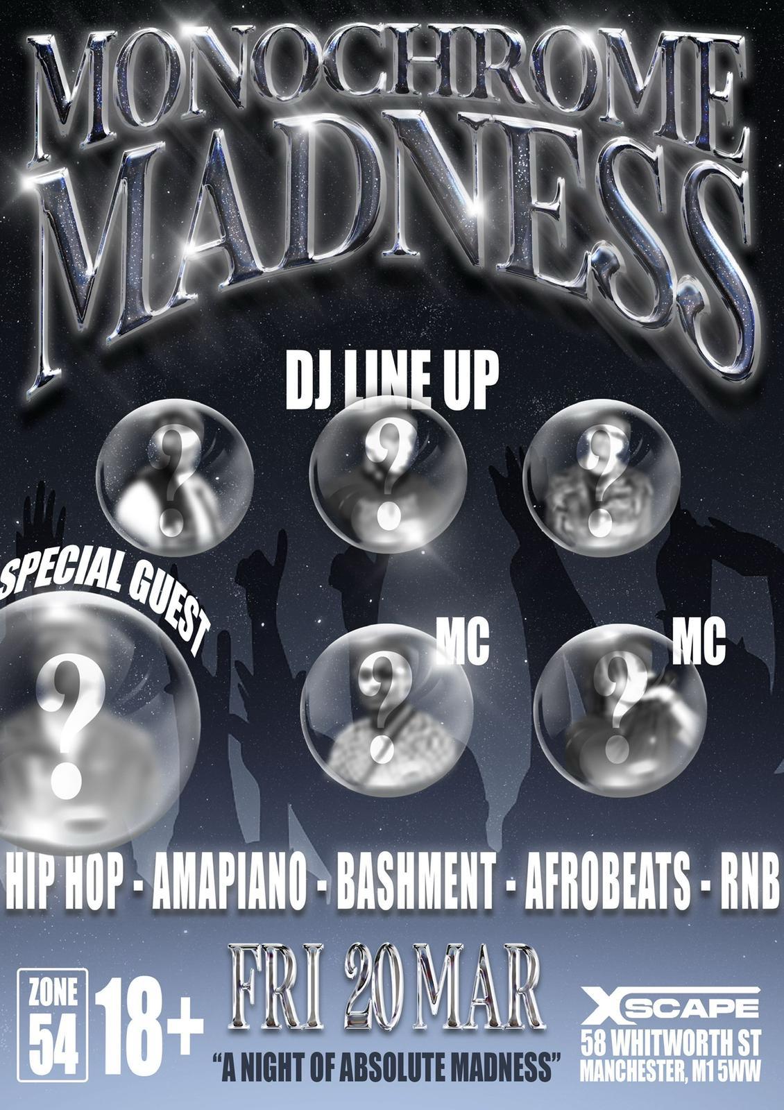MONOCHROME MADNESS - Afrobeats/HipHop/Amapiano/RnB/DanceHall